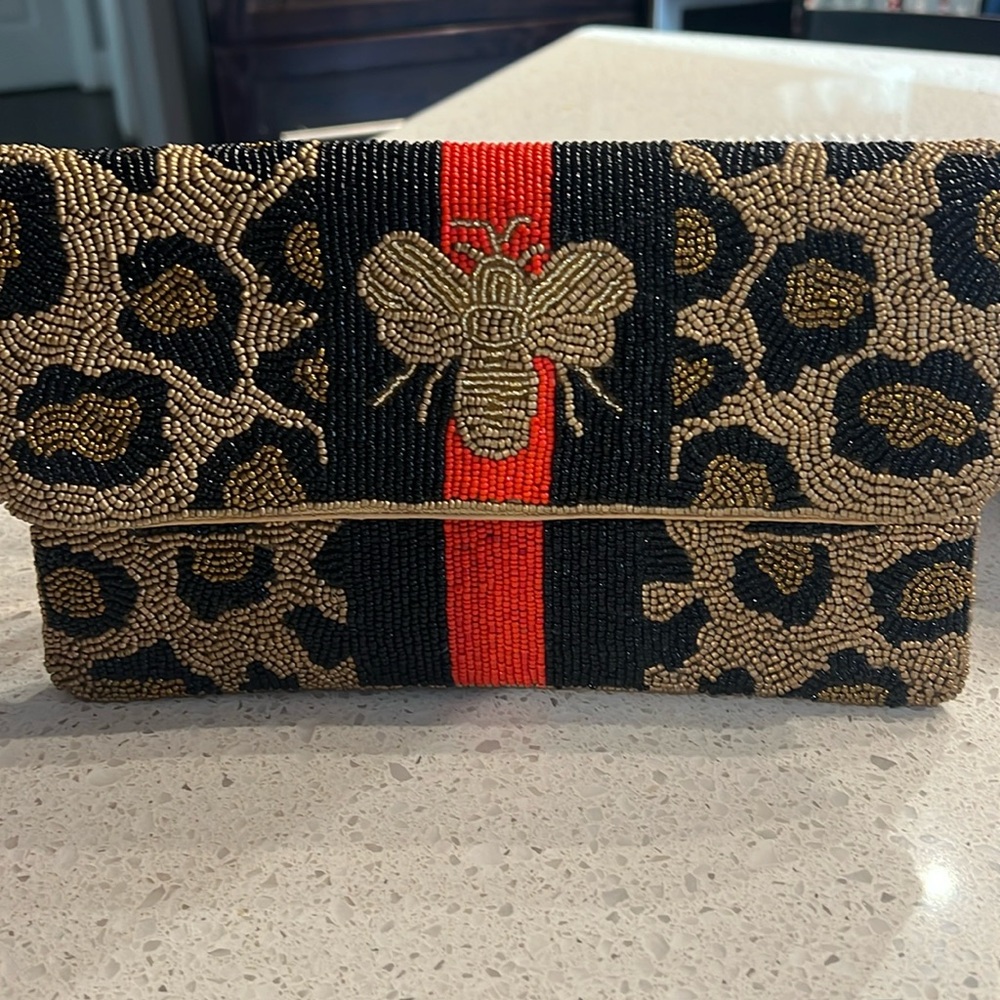 Gorgeous clutch bag and side purse